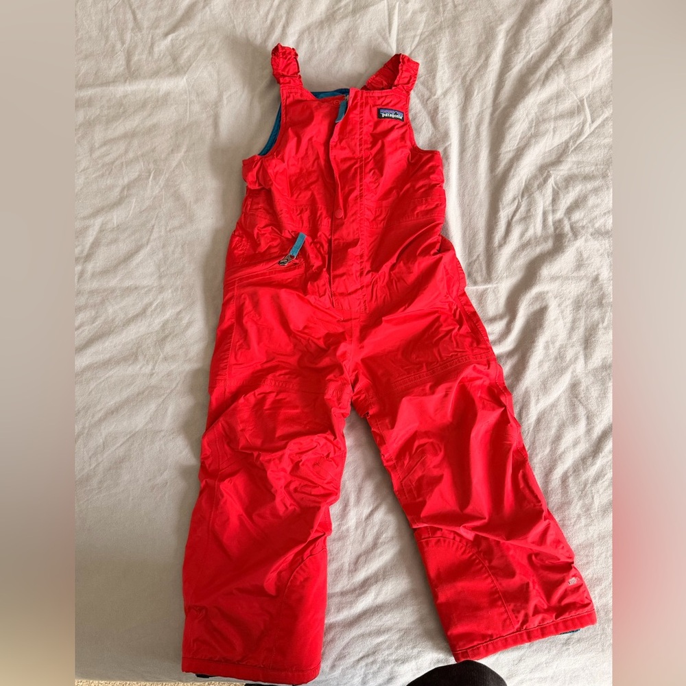 Patagonia 5T Red ski snow Bibs Pants